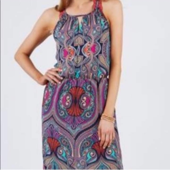 Evereve Allison Joy Maui Paisley Maxi Dress - Picture 2 of 16